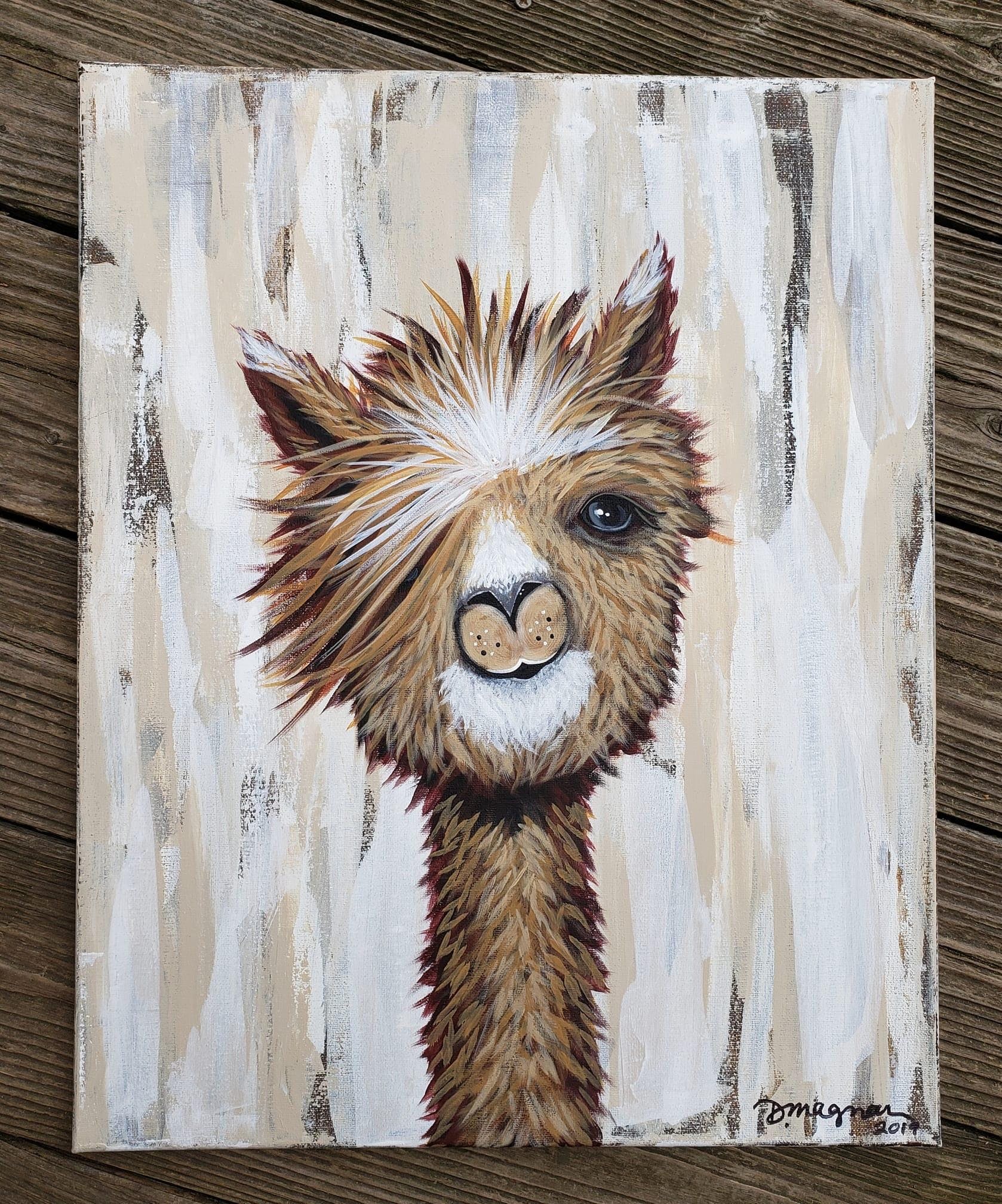 alpaca painting