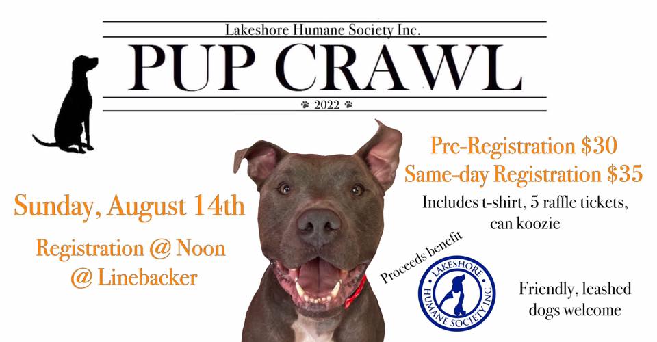 LHS 6th Annual Pup Crawl - Manitowoc Area Visitor & Convention Bureau